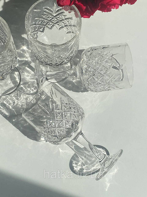 Набір келихів для вина коктейлю 6 шт "Амароне" 390 мл товсте скло прозоре Київ - фото 1