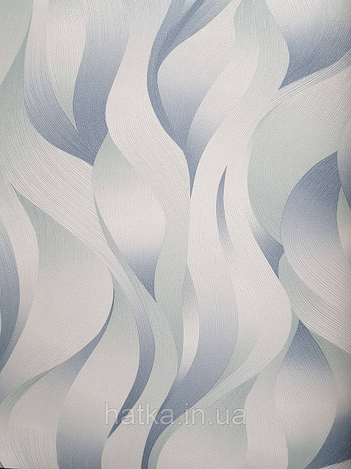 Шпалери метрові вініл на флізелін дизайнерські Erismann Elle Decoration 2 абстракція хвилі блакитні белые3д Київ - фото 2