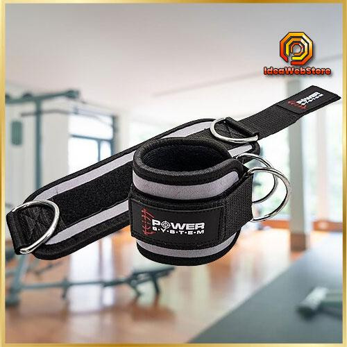 Манжет для силовой тяги на голень и запястье PowerSystem Ankle Strap 2шт в комплекте манжеты для тяги Киев - изображение 1