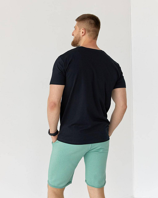 Футболка чоловіча котон Чорний S Харків - фото 5