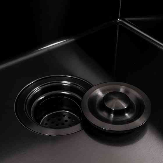 VALESO Кухонна мийка 50*50 PVD чорна Valeso Handmade (товщина 3,0/1.5) Киев