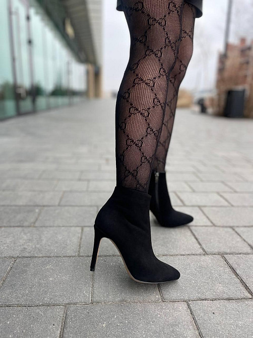 Без бренда Черевики жіночі SEE SEVEN 79 чорні (весна-осінь, замша натуральна) (5773) 36 Коломия - фото 5