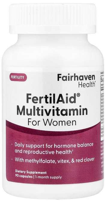 Витамины для женщин Fairhaven Health FertilAid Multivitamin For Women 90 капс Киев - изображение 3