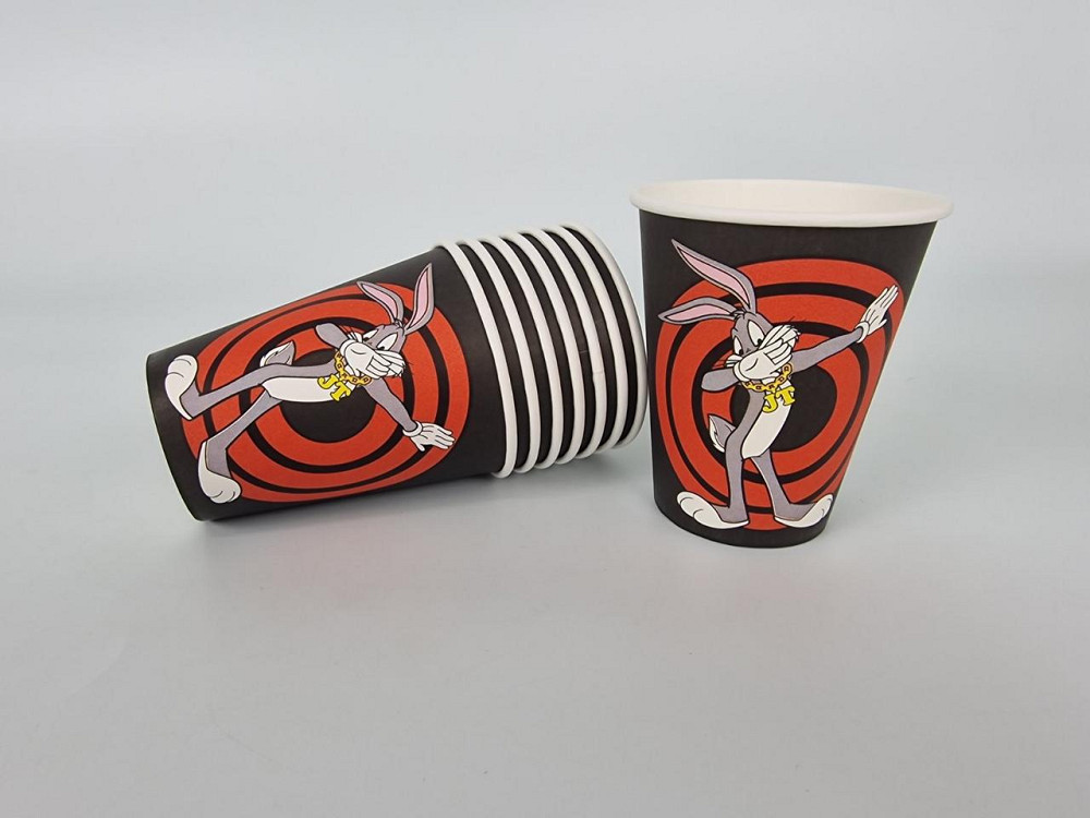 Склянки для напоїв гарячих і холодних 400 мл "BUGS BUNNY" (50 шт.) Харків - фото 1