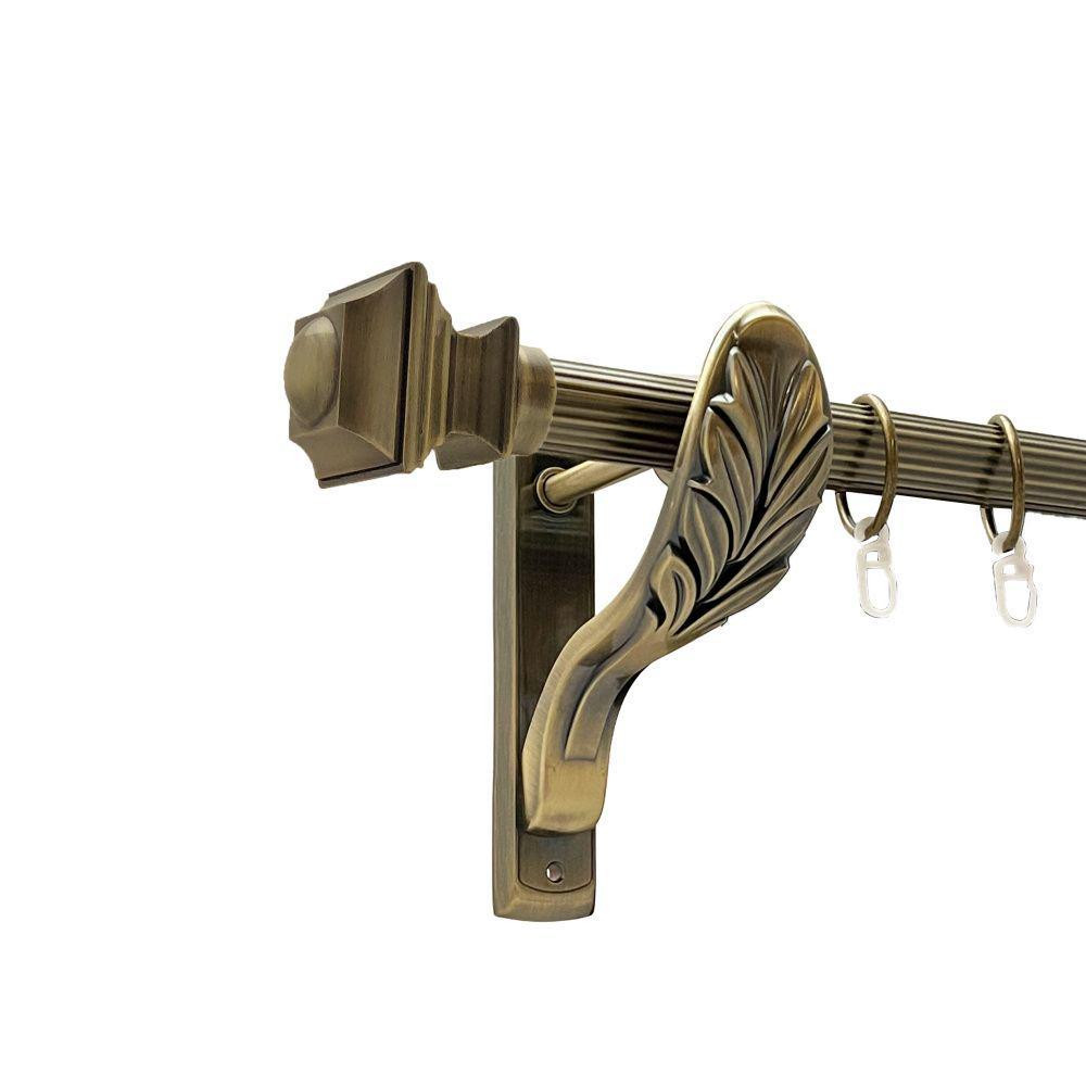 Карниз Orvit Борджеза металевий однорядний ретро рифлена труба кільце металеве Антик 25 мм 160 см Львов - изображение 1