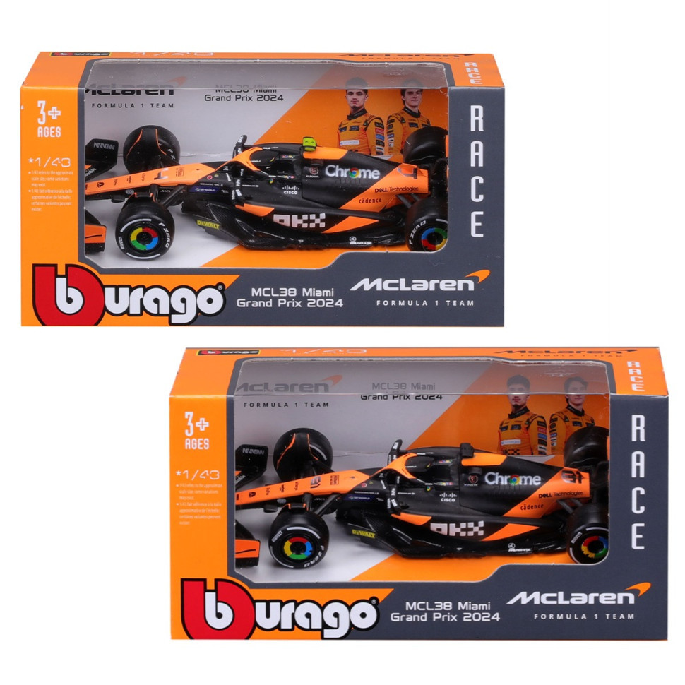 Автомодель MCLAREN F1 MCL38 (2024) Bburago 18-38214 масштаб 1:43 Винница - изображение 4