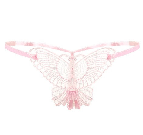 Трусики з розрізом та метеликом рожеві - розмір універсальний, (на резинці, тянуться) Київ - фото 4