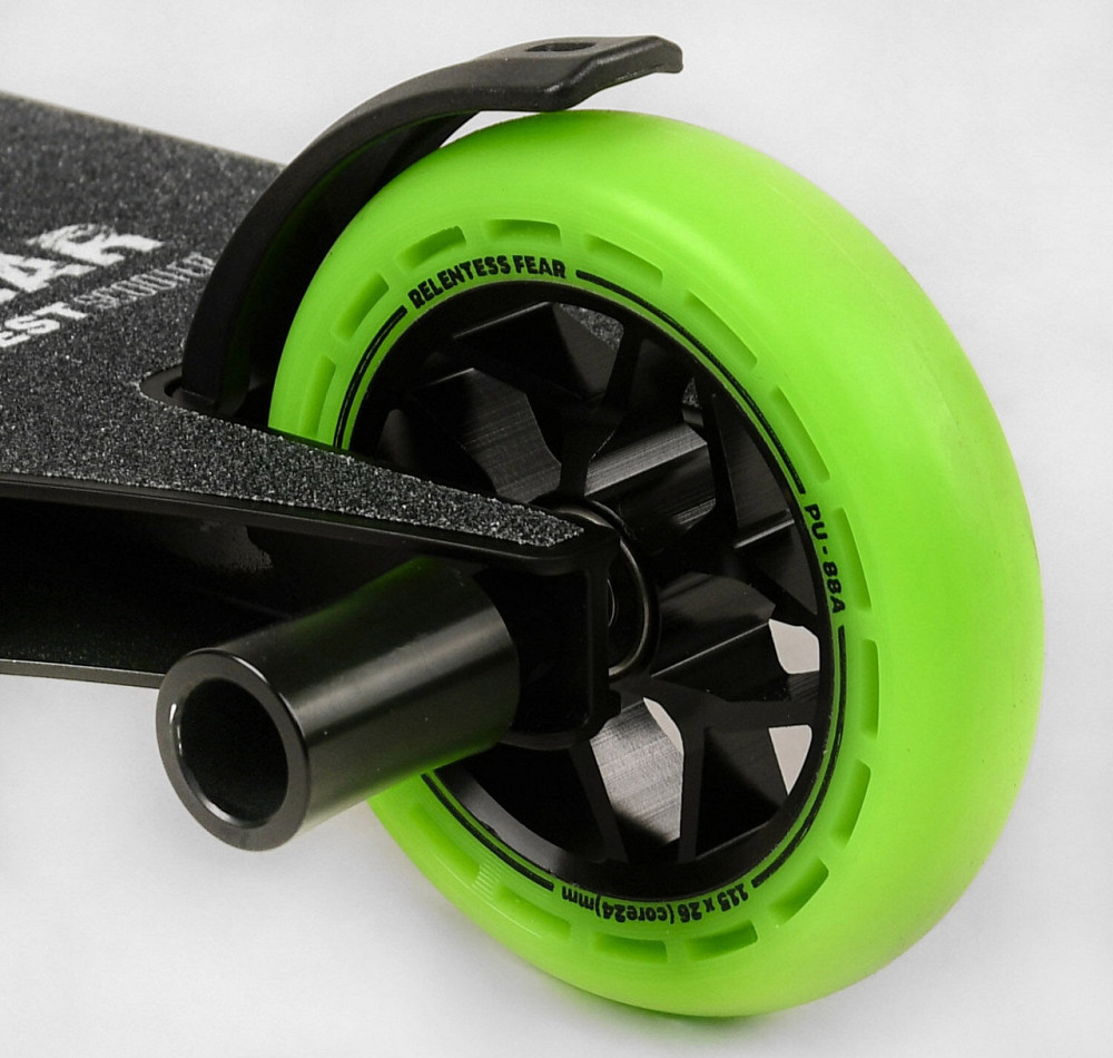 Самокат трюковий Best Scooter SCS-система пеги алюмінієвий диск та дека Чорно-зелений (MT-60611) Чернигов - изображение 5