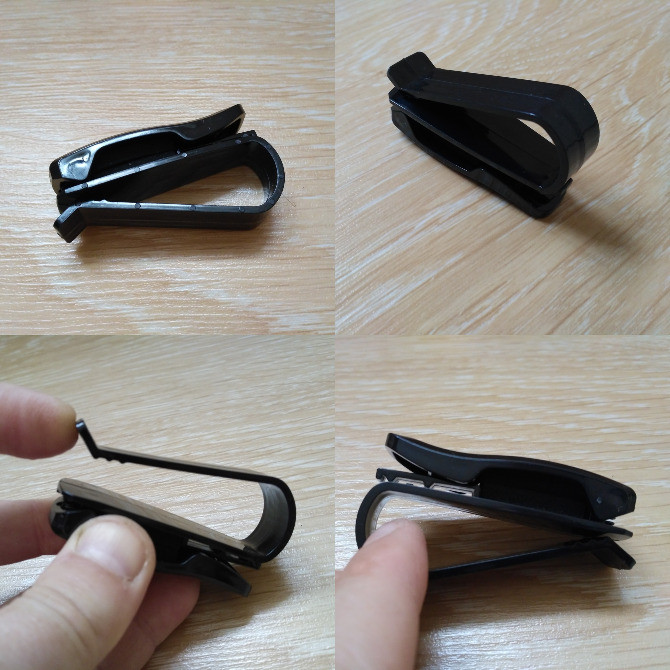 Держатель очков и пластиковых карточек на козырьке Киев - изображение 4