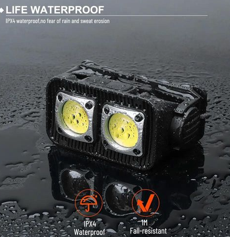 Налобний ліхтар K372/L-31-2COB(White+Red), Motion Sensor, Li-Ion акумулятор, індикація заряду, ЗП T Дніпро - фото 3