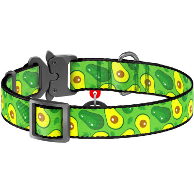 Ошейник для животных WAUDOG Nylon "Авокадо" металлическая пряжка-фастекс L (5144) Винница - изображение 2