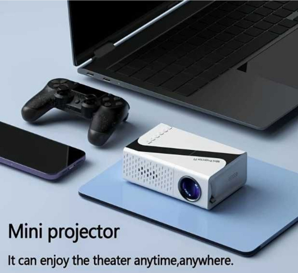 Портативний 4K HD міні-проектор з RGB підсвіткою — домашній кінотеатр Київ - фото 1