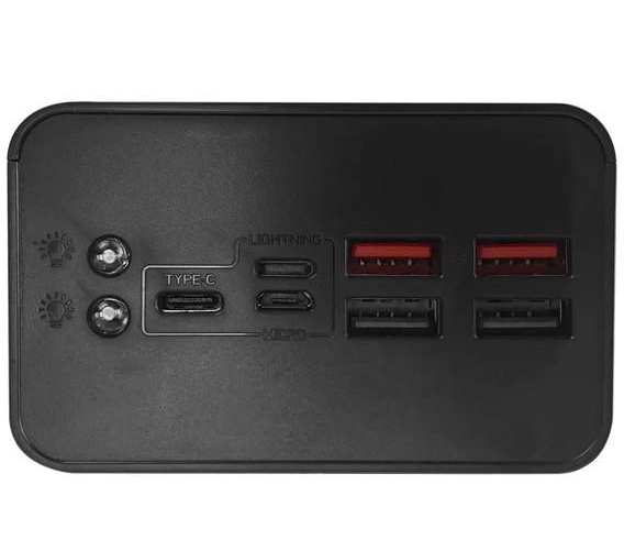 Універсальна мобільна батарея XO PR124 40000 mAh (Black) Вінниця - фото 3