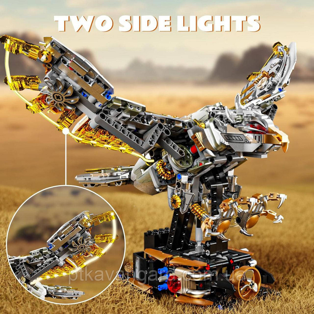 Конструктор орел механічний двосторонній 1168 деталей 13084 з підсвічуванням Хмельницький - фото 5