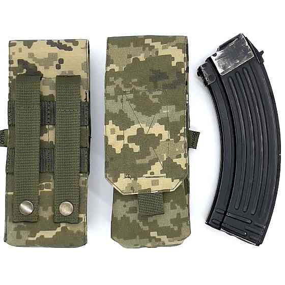 Підсумок на два магазини АК-2 Пиксель ММ-14 (olive) Oxford 1000D Molle закритий Запоріжжя