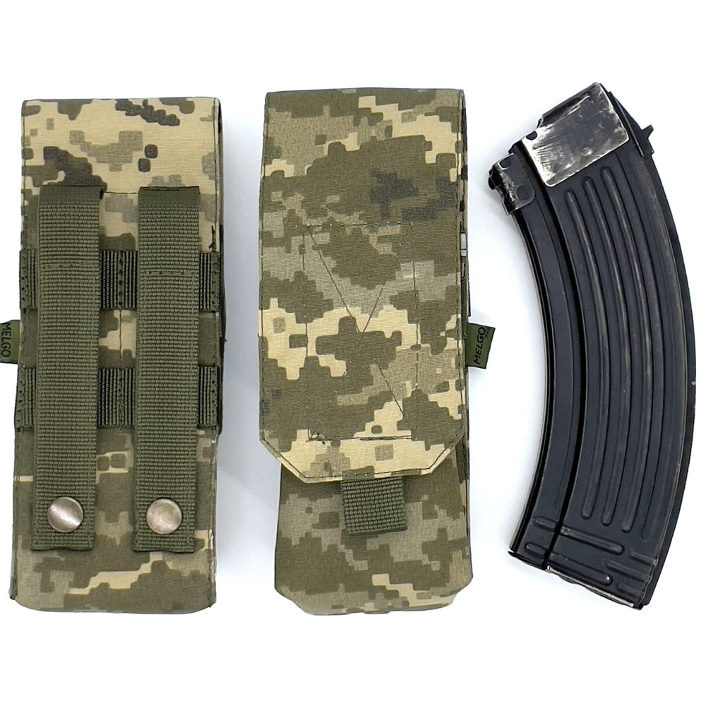 Підсумок на два магазини АК-2 Пиксель ММ-14 (olive) Oxford 1000D Molle закритий Запоріжжя - фото 2