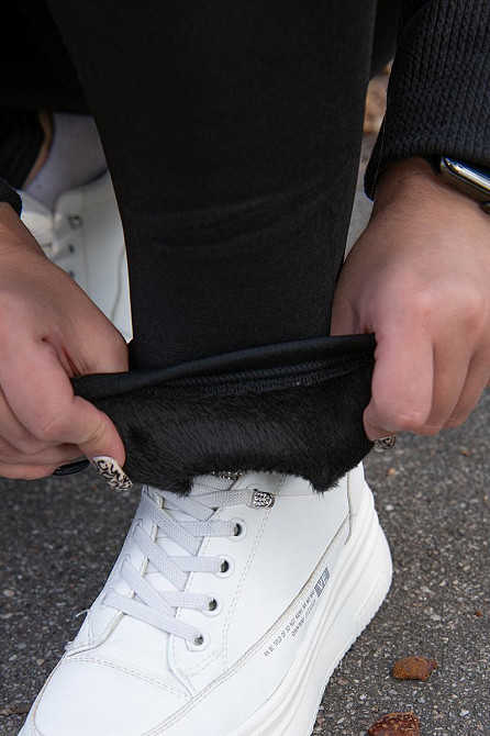 Лосини теплі жіночі, чорні топ Київ - фото 4