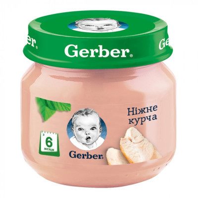 Дитяче пюре Gerber Курча, 80 г (7613033644948) Вінниця - фото 1
