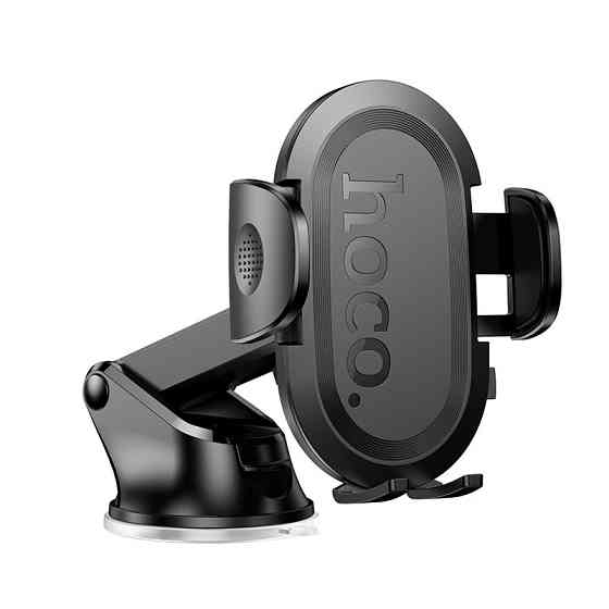 Автотримач для телефона HOCO H54 Brusco ultra-thin push-type car holder(center console) Black Одеса