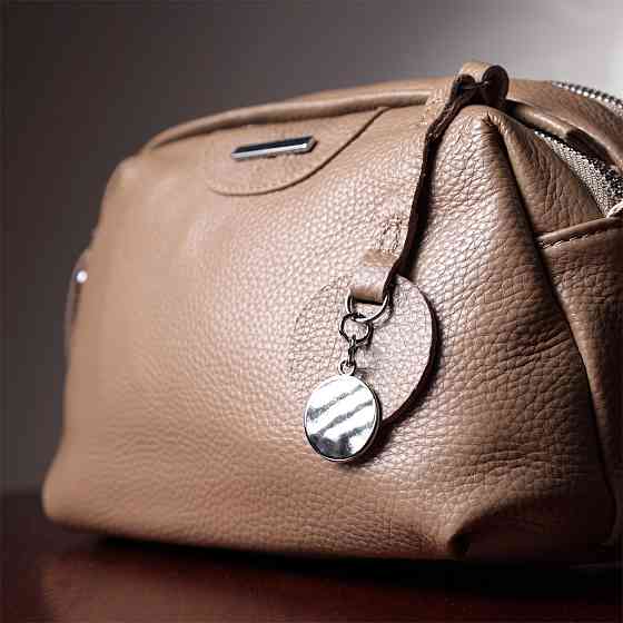 Сумка на кожен день із двома відділеннями з натуральної шкіри Бежевий (Vintage) Київ