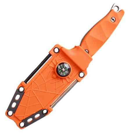 Туристический нож с компасом цвет Оранжевый Одесса