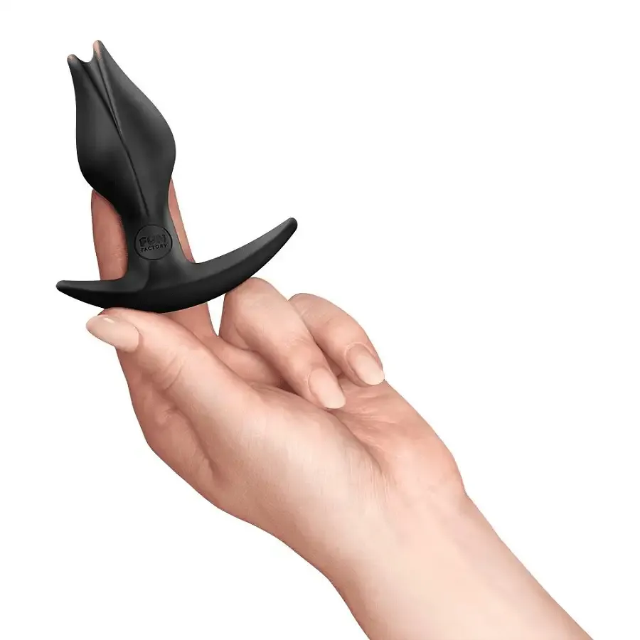 Анальная пробка Fun Factory BOOTIE FEM Black, в виде бутона, диаметр 2,9 см, тонкий ограничитель Львов - изображение 5