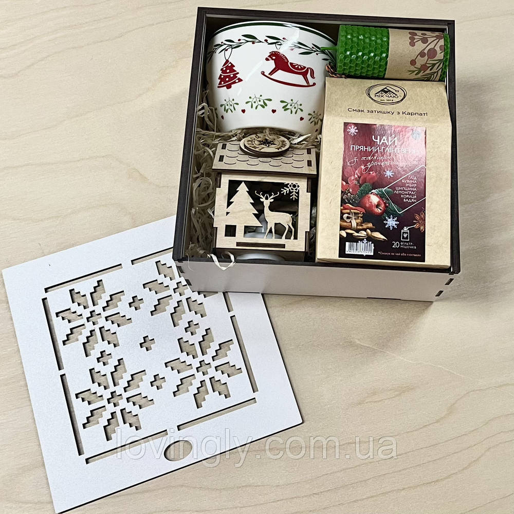 Праздничный набор для подарка с Рождественским чаем и яркой чашкой. Ирпень - изображение 2
