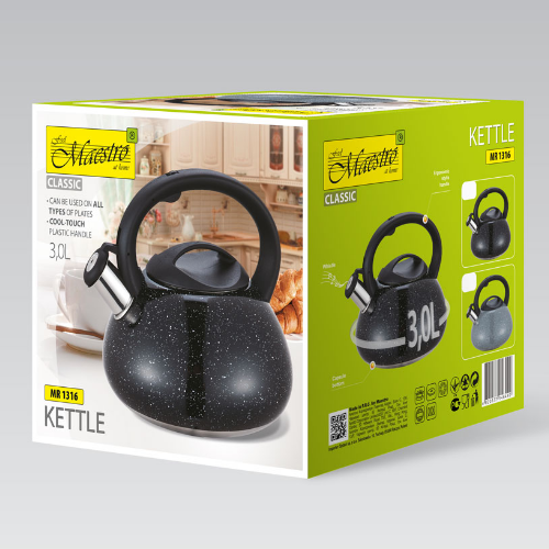 Чайник 3л металевий MR-1316 Maestro Житомир - изображение 5