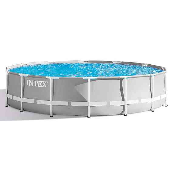 Басейн каркасний 21в1 INTEX 26720, 427 х 107 см + машина для створення бульбашок Київ