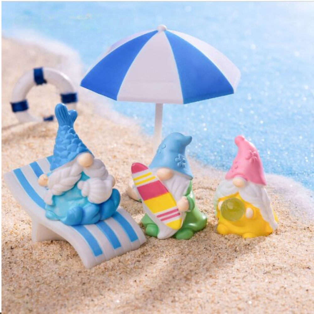 Серия фигурок Гномы  на пляже для миниатюры, хендмейда, флорариума,песочного стола Одесса - изображение 3