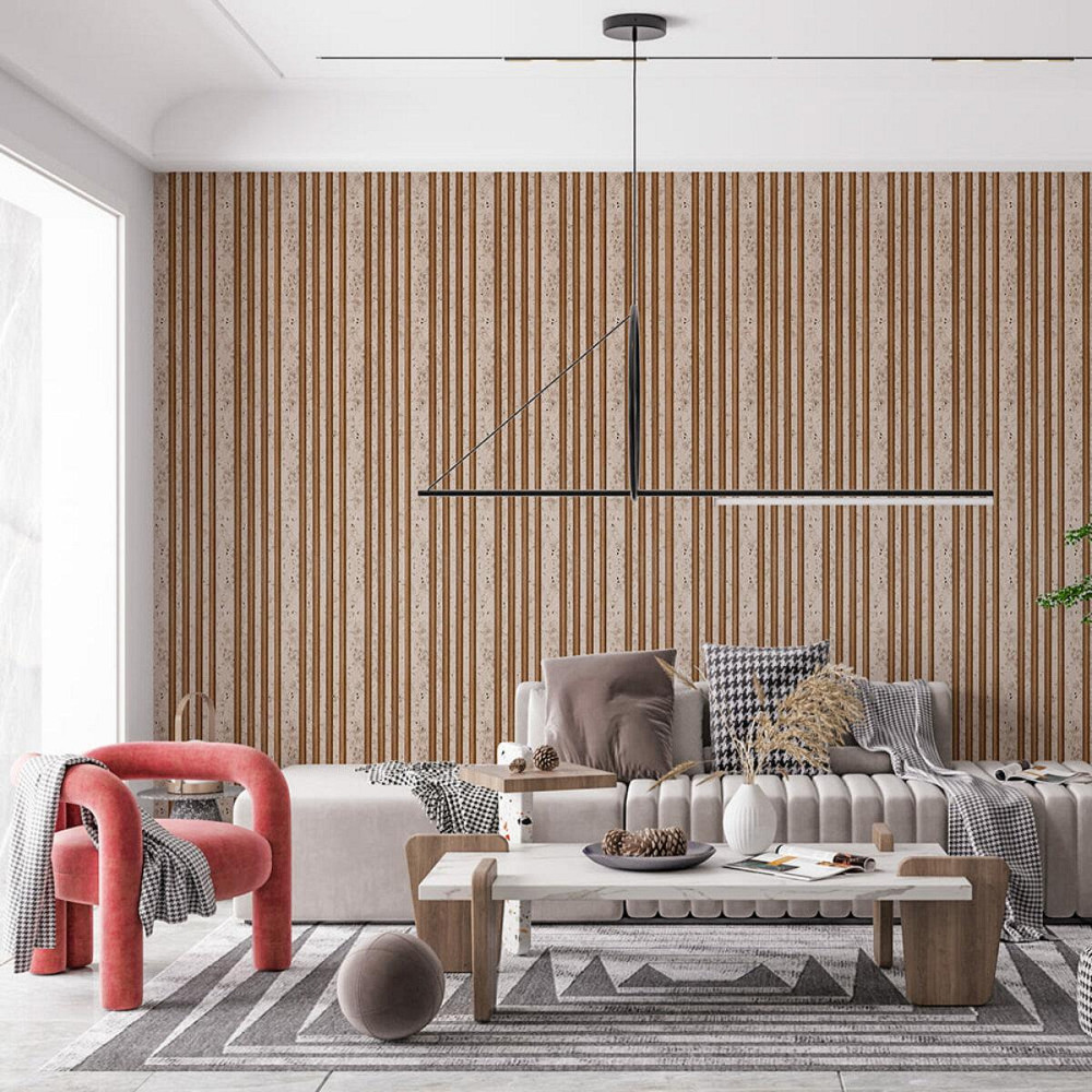 Рейка декоративна PS 2900х118х11мм Світлий мармур із золотими вкрапленнями 2900х120х11мм SW-00002141- Дніпро - фото 7