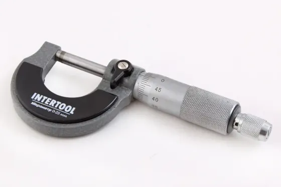 Мікрометр 0-25м Intertool Вінниця