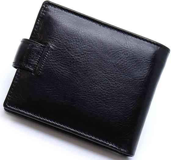 Стильне шкіряне портмоне ST Leather В 103 Чорний Київ