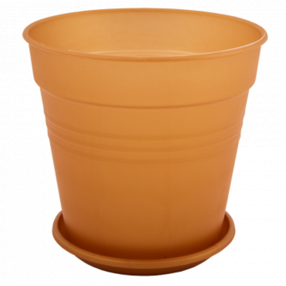 Вазон Глорія з підставкою 23,1*22,1см бронзовий Алеана Житомир - изображение 1