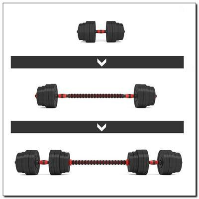 Набор штанга + гантели HMS SGР40 - 40 кг, черно-красный Киев - изображение 10