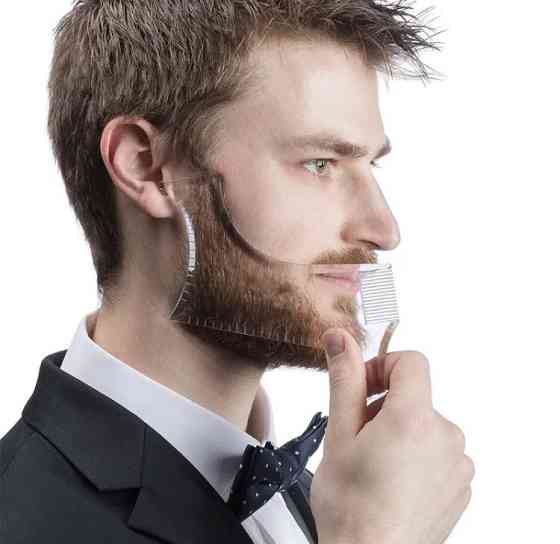 Шаблон для бороды, трафарет для бороды и усов, стайлер, триммер для бороды, чорный Киев