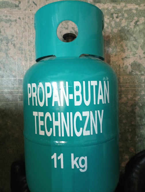 Газовий балон побутовий на 11кг газу (27 л водяного об'єму) на різьбу 21,8 польського виробника GZWM Стрий - фото 1