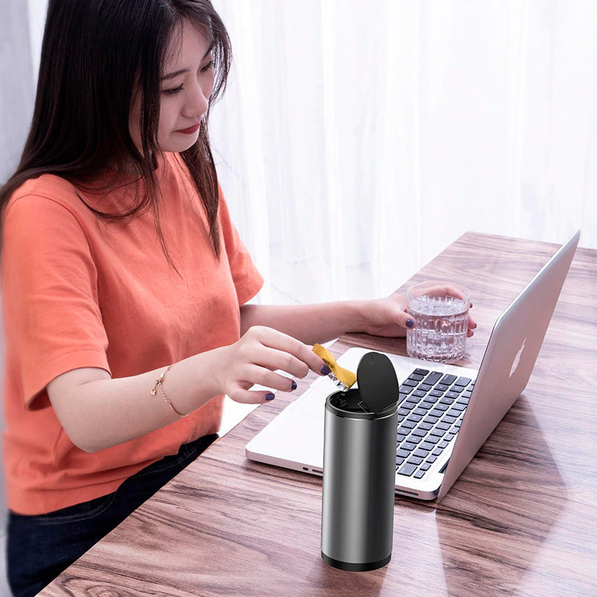 Автомобільний контейнер для сміття Baseus Gentleman Style CRLJT-01 (Чорний) Миколаїв - фото 6