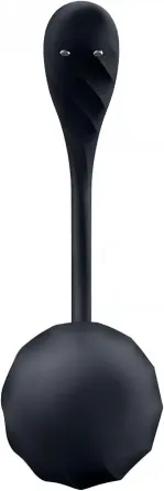 Віброяйце Satisfyer Ribbed Petal Connect App Black Львів
