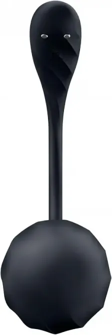 Віброяйце Satisfyer Ribbed Petal Connect App Black Львів - фото 4