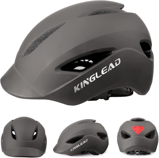 Велосипедний шолом KINGLEAD з LED-підсвіткою: Ваш захист та стиль у міському трафіку Київ