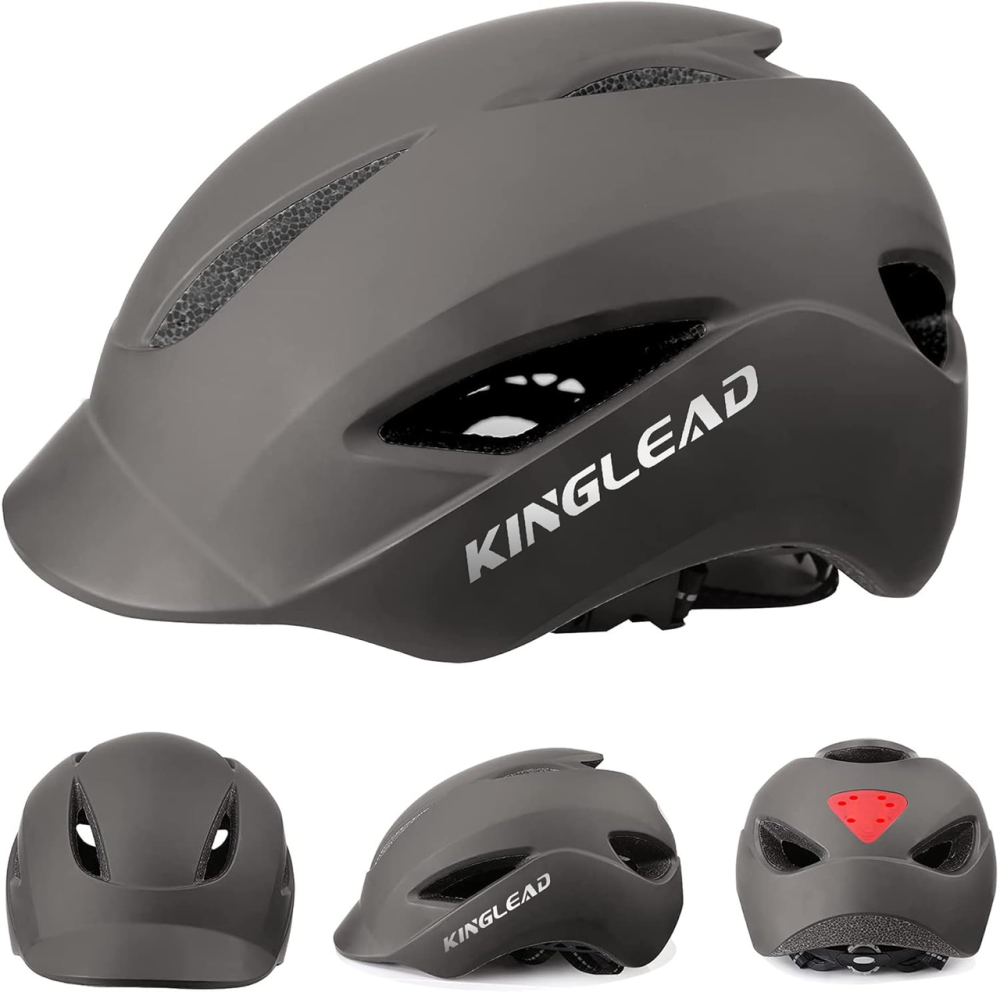 Велосипедний шолом KINGLEAD з LED-підсвіткою: Ваш захист та стиль у міському трафіку Київ - фото 2