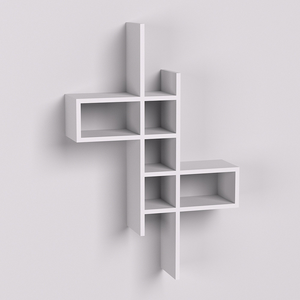 Полиця навісна П-2, Білий, 630/180/960 Львів - фото 1