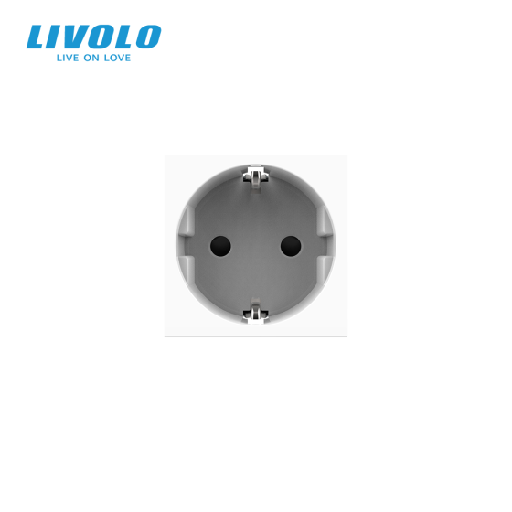 LIVOLO Електрична розетка LIVOLO, біла, 16А 250В, з заземленням і захисними шторками, модуль бе Коломия