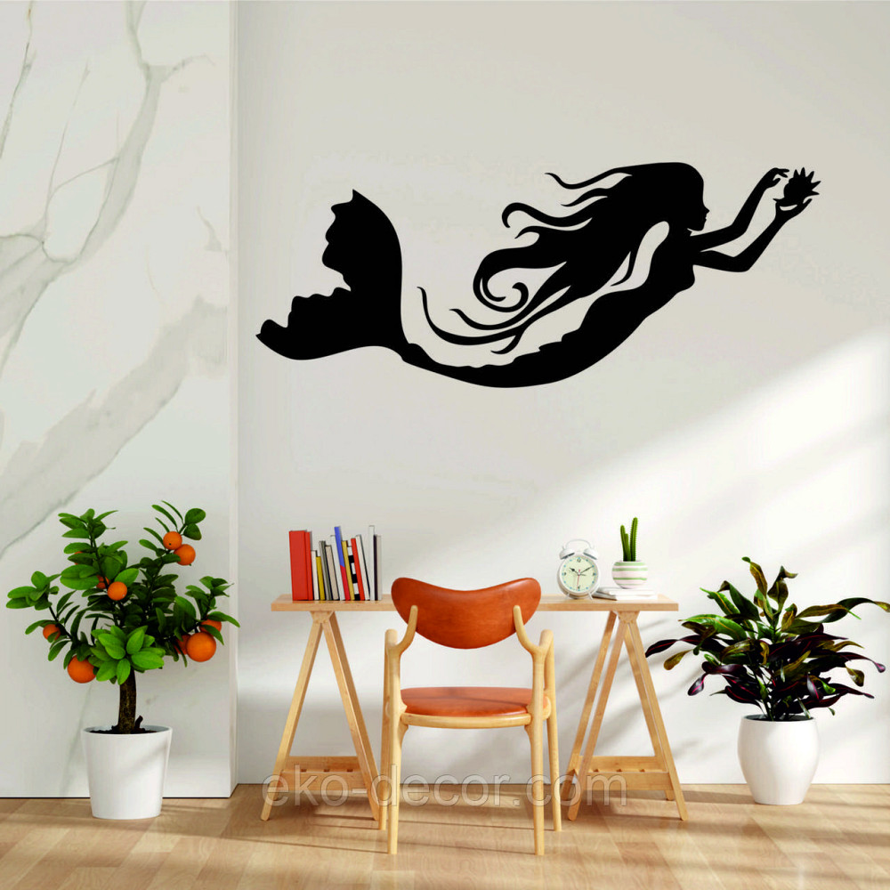 Декоративне настінне 3D Панно «Русалонька» Декор на стіну з об'ємом Київ - фото 2