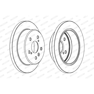 Гальмівний диск FERODO DDF1598C Вінниця - фото 1