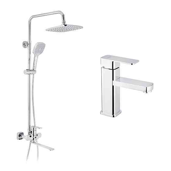 Набір 2 в 1 душова система Kroner Armada-C067 + змішувач Ems-C010 Київ