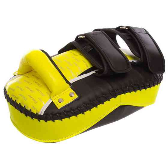 Пады для тайского бокса Тай-пэды ZELART BO-1373 размер 31x19x9 см лимонный-чёрный Киев