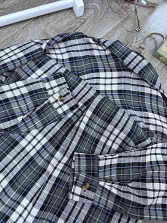 Женская базовая рубашка в модную клетку турецкая фланель Серый, 46/48 Одесса