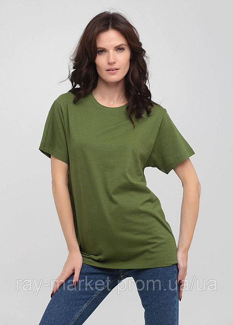 Футболка базовая Stedman Classic-T Unisex женская оливковый (ST2000W-HGR) 3XL Киев - изображение 1